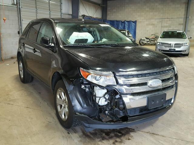 2FMDK3JC5DBC46340 - 2013 FORD EDGE SEL BLACK photo 1