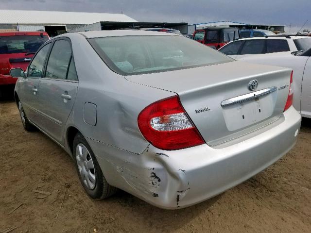 4T1BE32K72U062738 - 2002 TOYOTA CAMRY LE SILVER photo 3