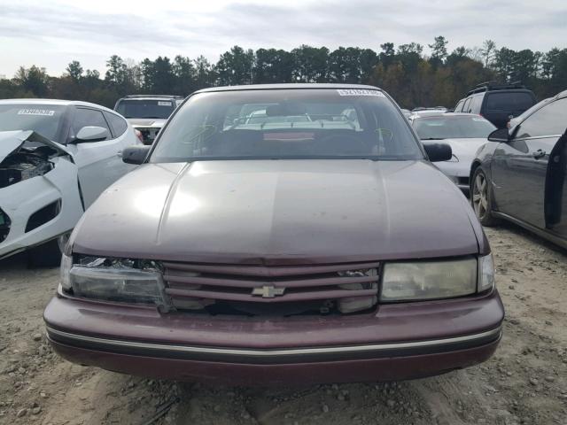 2G1WL54T6N1131747 - 1992 CHEVROLET LUMINA MAROON photo 9