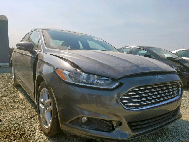 3FA6P0HDXFR130587 - 2015 FORD FUSION SE GRAY photo 1