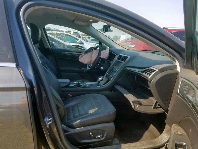 3FA6P0HDXFR130587 - 2015 FORD FUSION SE GRAY photo 5