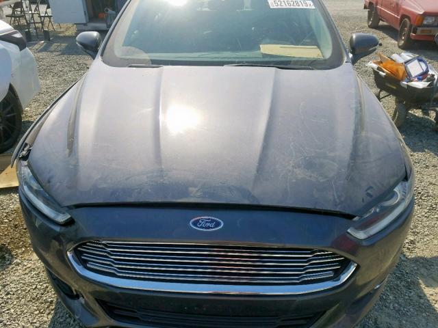 3FA6P0HDXFR130587 - 2015 FORD FUSION SE GRAY photo 7