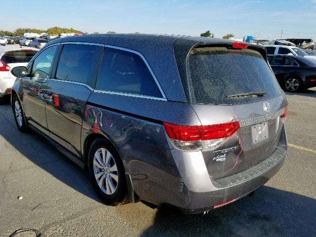 5FNRL5H40EB047797 - 2014 HONDA ODYSSEY EX GRAY photo 3