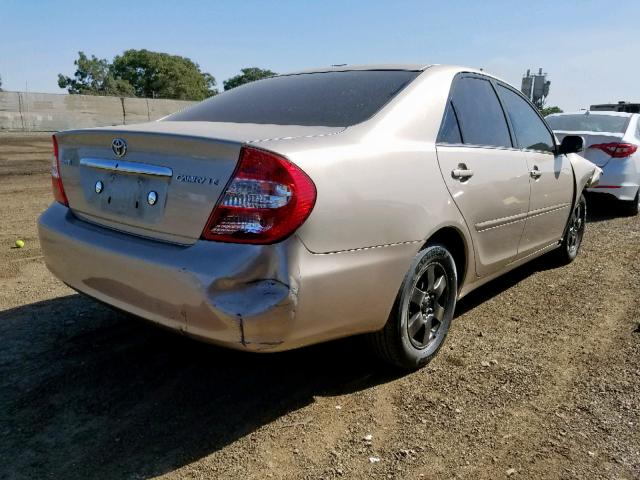 4T1BE32KX4U908640 - 2004 TOYOTA CAMRY LE GOLD photo 4