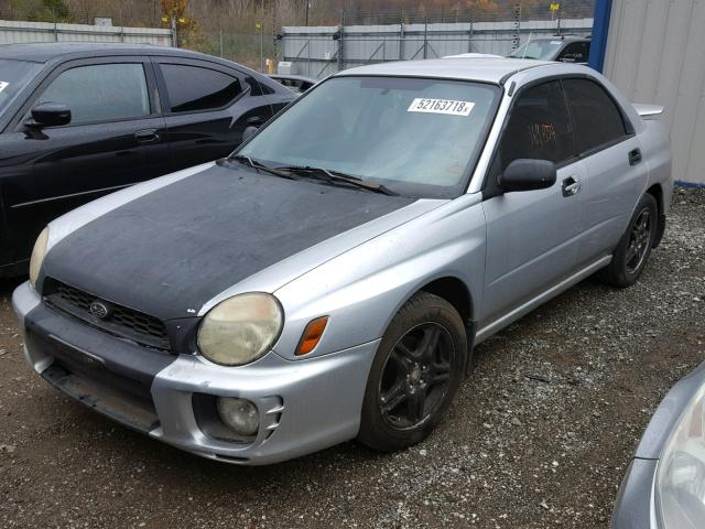 JF1GD67592G521483 - 2002 SUBARU IMPREZA RS SILVER photo 2