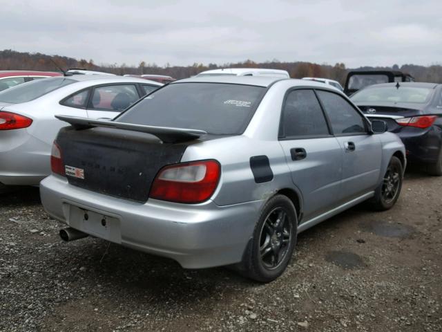 JF1GD67592G521483 - 2002 SUBARU IMPREZA RS SILVER photo 4