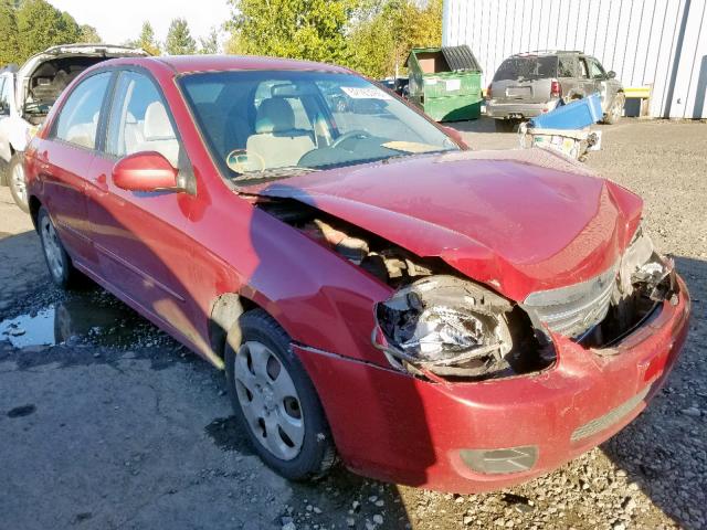 KNAFE222395668118 - 2009 KIA SPECTRA EX RED photo 1