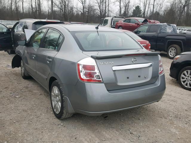 3N1AB6AP0CL782386 - 2012 NISSAN SENTRA 2.0 SILVER photo 3