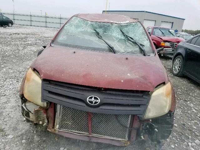 JTKKT624960133098 - 2006 TOYOTA SCION XA RED photo 9