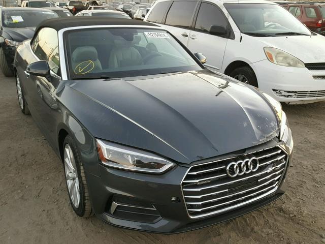 WAUYNGF55JN015806 - 2018 AUDI A5 PREMIUM GRAY photo 1