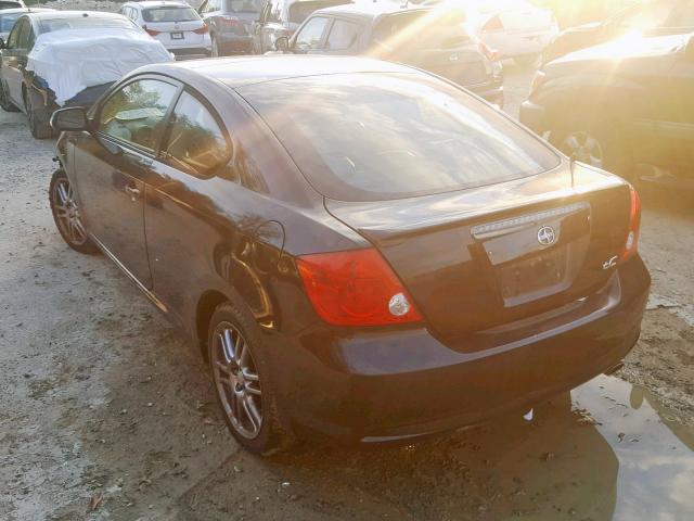 JTKDE167X60104090 - 2006 TOYOTA SCION TC შავი ფოტო 3