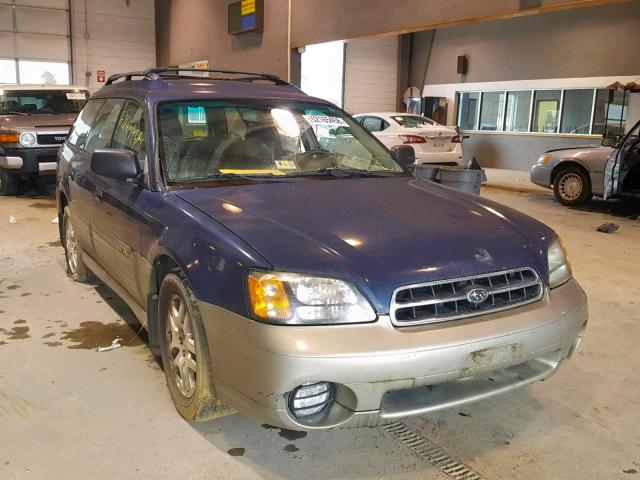 4S3BH675327650442 - 2002 SUBARU LEGACY OUT BLUE photo 1