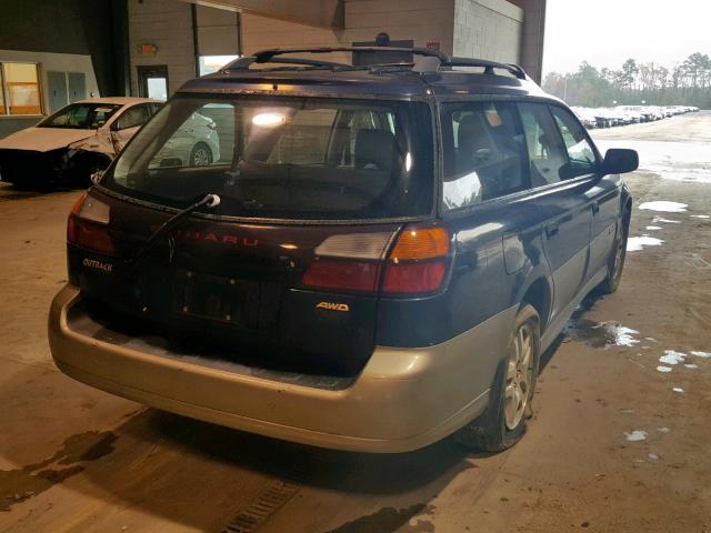 4S3BH675327650442 - 2002 SUBARU LEGACY OUT BLUE photo 4