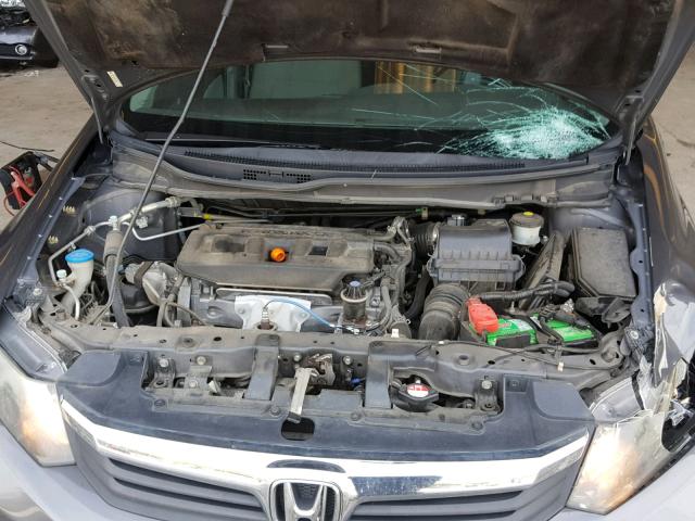 2HGFB2F69CH549029 - 2012 HONDA CIVIC HF GRAY photo 7