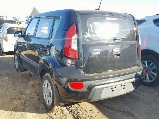 KNDJT2A50C7745196 - 2012 KIA SOUL BLACK photo 3