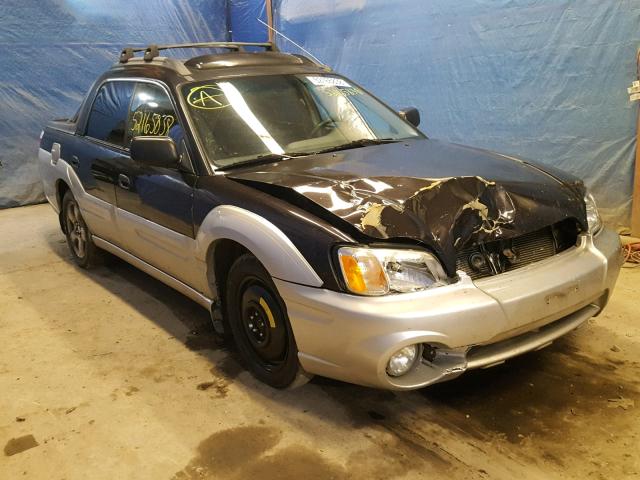 4S4BT62C437111331 - 2003 SUBARU BAJA SPORT BLACK photo 1