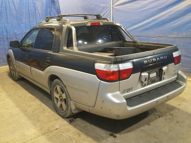 4S4BT62C437111331 - 2003 SUBARU BAJA SPORT BLACK photo 3