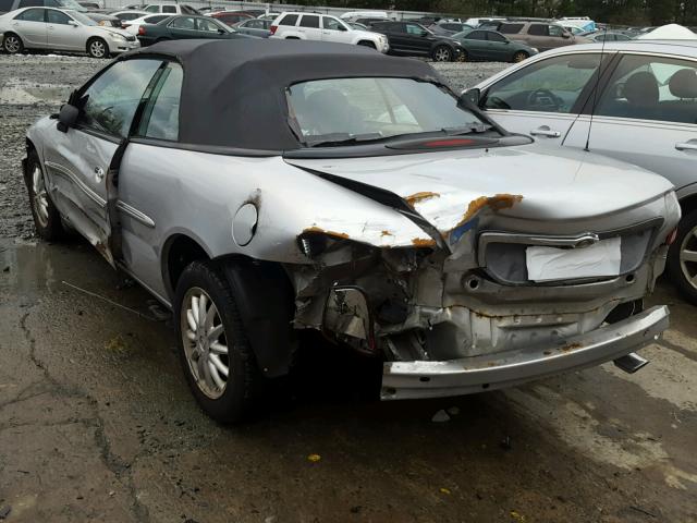 1C3EL45UX1N646574 - 2001 CHRYSLER SEBRING LX SILVER photo 3