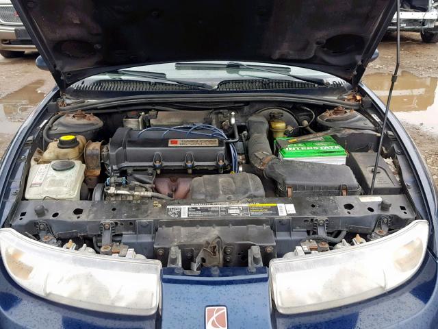 1G8ZG1270VZ297965 - 1997 SATURN SC2 BLUE photo 7