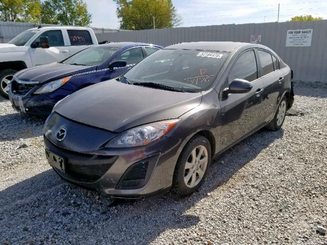 JM1BL1VFXB1383476 - 2011 MAZDA 3 I GRAY photo 2