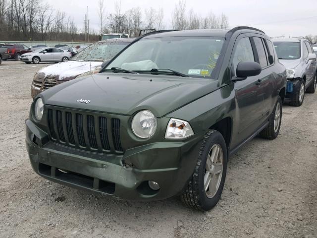 1J8FF47W68D581110 - 2008 JEEP COMPASS SP GREEN photo 2