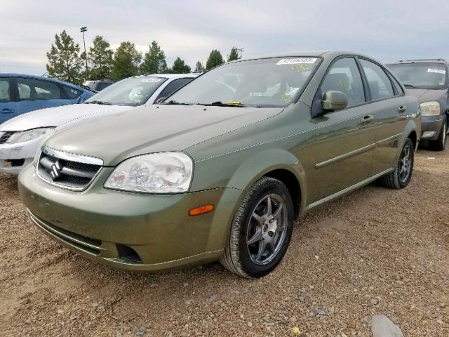 KL5JD56Z76K372742 - 2006 SUZUKI FORENZA GREEN photo 2