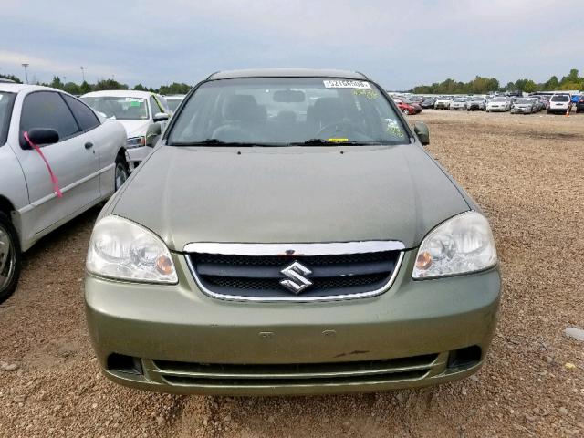 KL5JD56Z76K372742 - 2006 SUZUKI FORENZA GREEN photo 9