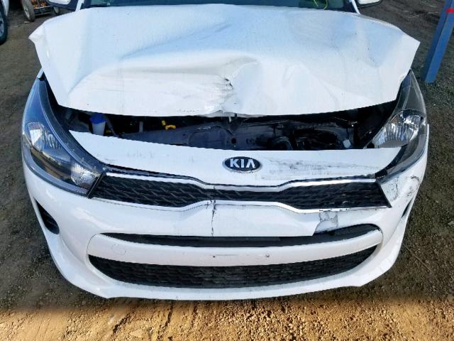 3KPA24AB1KE179889 - 2019 KIA RIO S WHITE photo 9