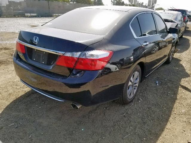 1HGCR2F33FA039508 - 2015 HONDA ACCORD LX BLACK photo 4