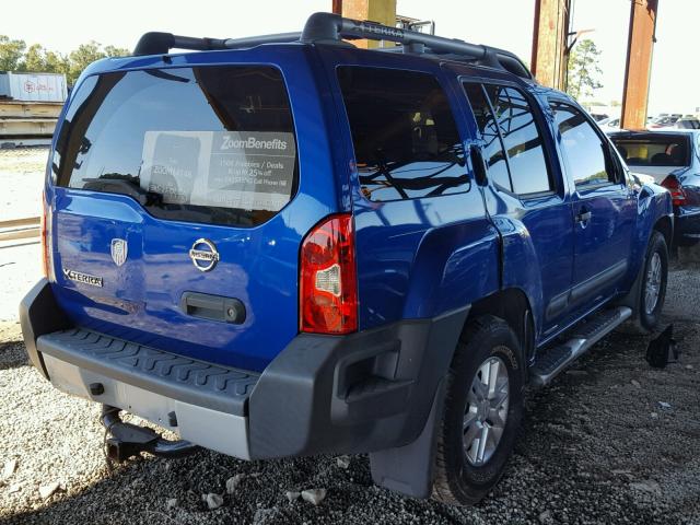 5N1AN0NU0FN666008 - 2015 NISSAN XTERRA X BLUE photo 4