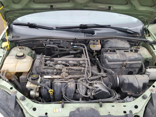 1FAFP34N77W145434 - 2007 FORD FOCUS ZX4 GREEN photo 7