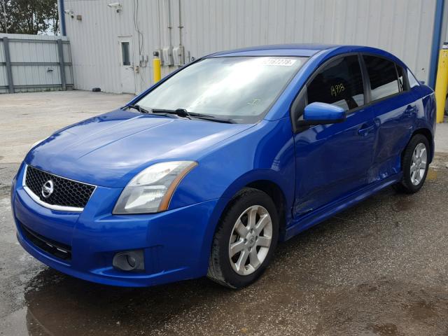 3N1AB6AP2BL673183 - 2011 NISSAN SENTRA 2.0 BLUE photo 2