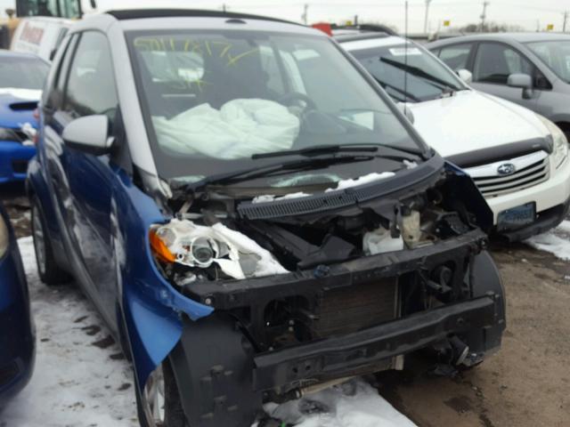 WMEEK31X98K129384 - 2008 SMART FORTWO PAS 蓝色 照片 1
