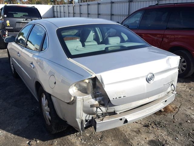 2G4WD532X51334858 - 2005 BUICK LACROSSE C SILVER photo 3