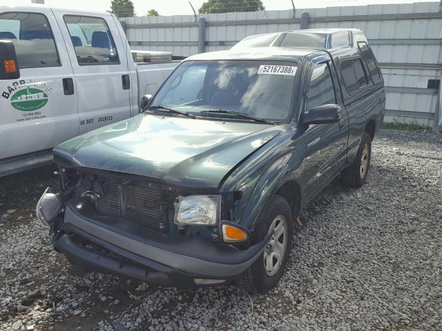 5TENL42N01Z808251 - 2001 TOYOTA TACOMA GREEN photo 2