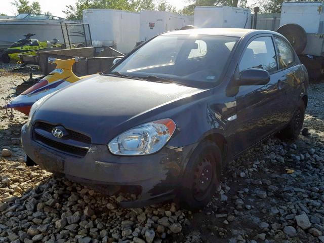 KMHCM3AC2AU158356 - 2010 HYUNDAI ACCENT BLU GRAY photo 2