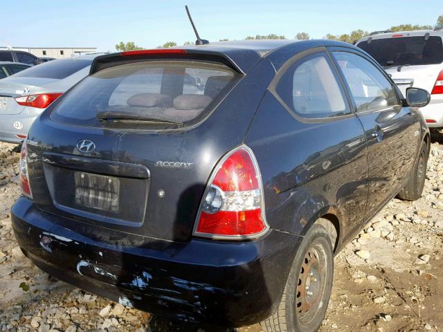 KMHCM3AC2AU158356 - 2010 HYUNDAI ACCENT BLU GRAY photo 4