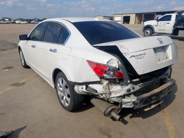 1HGCP368X9A024886 - 2009 HONDA ACCORD EXL WHITE photo 3