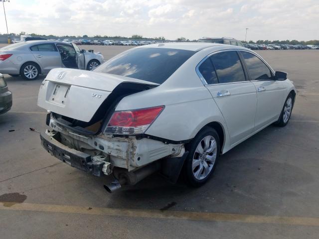 1HGCP368X9A024886 - 2009 HONDA ACCORD EXL WHITE photo 4