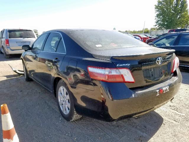 JTNBB46K973024031 - 2007 TOYOTA CAMRY HYBR BLACK photo 3