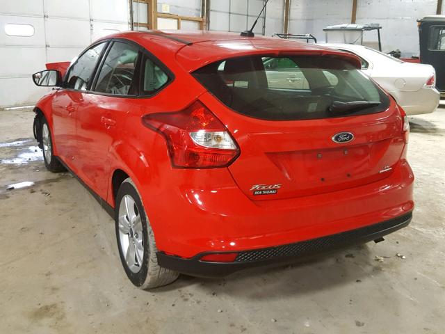 1FADP3K22EL272266 - 2014 FORD FOCUS SE RED photo 3