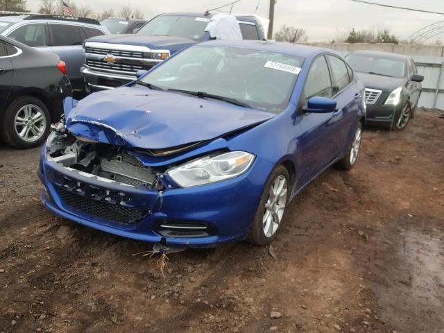 1C3CDFBA3DD342426 - 2013 DODGE DART SXT BLUE photo 2