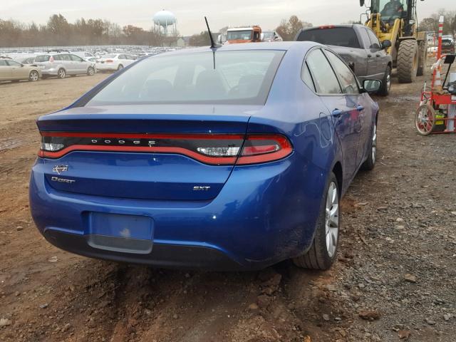 1C3CDFBA3DD342426 - 2013 DODGE DART SXT BLUE photo 4