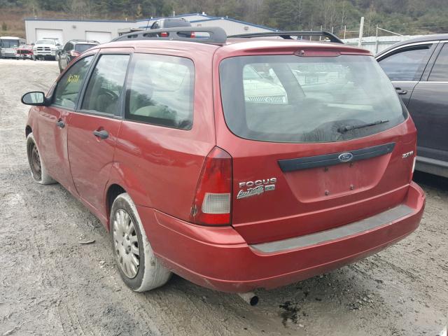 1FAFP36N65W298977 - 2005 FORD FOCUS ZXW RED photo 3