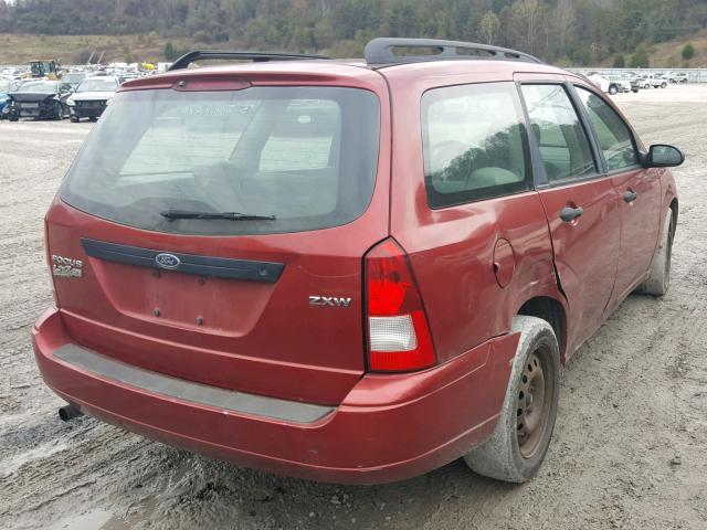 1FAFP36N65W298977 - 2005 FORD FOCUS ZXW RED photo 4