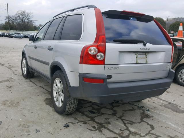 YV1CM911551185056 - 2005 VOLVO XC90 T6 SILVER photo 3