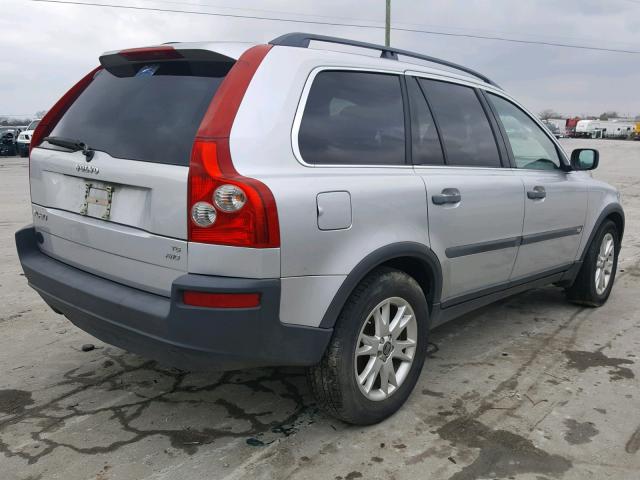 YV1CM911551185056 - 2005 VOLVO XC90 T6 SILVER photo 4