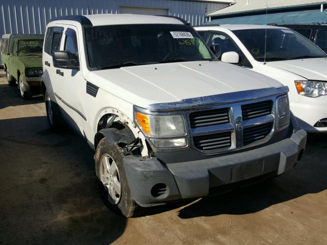 1D8GU28K07W640156 - 2007 DODGE NITRO SXT WHITE photo 1