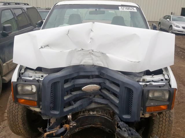 1FTSF30557EB51854 - 2007 FORD F350 SRW S WHITE photo 7