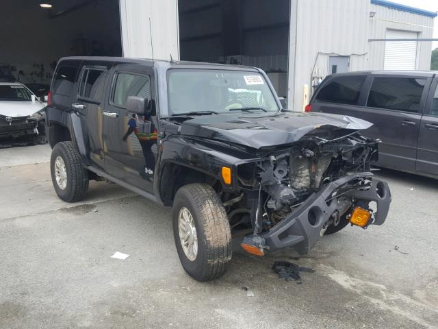 5GTDN13E278211933 - 2007 HUMMER H3 BLACK photo 1